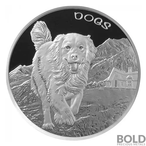 2022 1 oz Fiji Dogs Silver Coin (BU) of 999 fine silver | BOLD