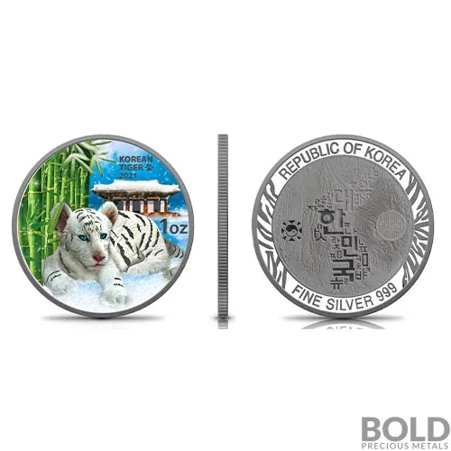 2021 1 oz South Korea Tiger 