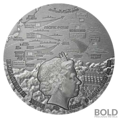 ロイヤルオーストラリアミント　BATTLE of sunda 　２００２年 5 Dollars - Elizabeth II (4th Portrait - Battle of Sunda