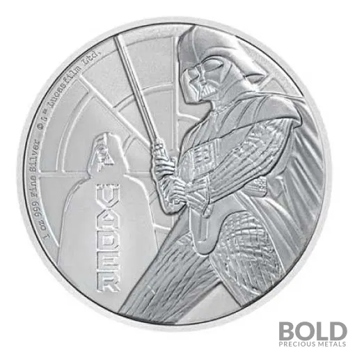 2022 1 oz Niue Star Wars Darth Vader Silver BU | BOLD Precious Metals