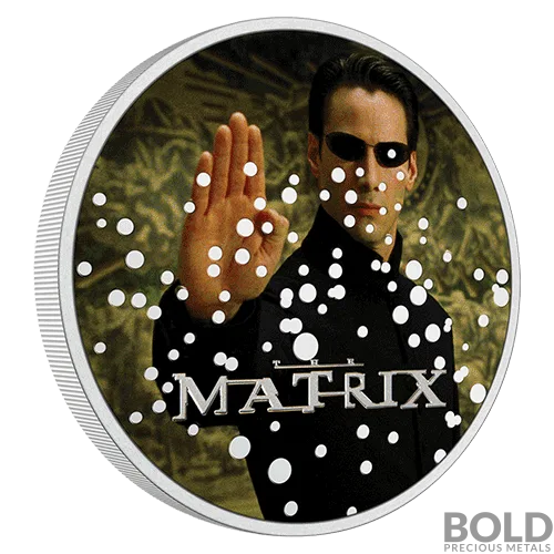 2022 Niue The Matrix: Neo 1 oz Silver Colorized Proof