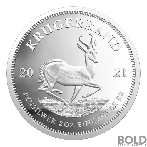 2021 South Africa Krugerrand 2 oz Silver Proof