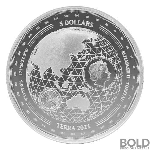 2021 1 oz Tokelau Terra Silver Coin (BU) | BOLD Precious Metals