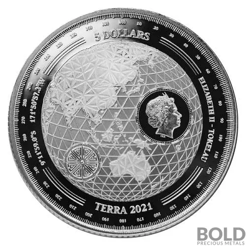 2021 1 oz Tokelau Terra Prooflike Silver Coin | BOLD
