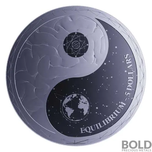 2022 Silver Tokelau Equilibrium: Yin Yang 1 oz BU