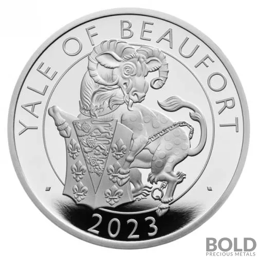 2023 Britain Tudor Beasts: Yale of Beaufort 1 oz Silver Proof