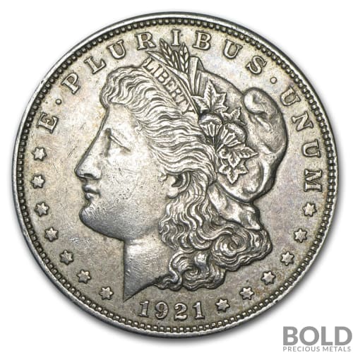 Silver Morgan Dollar 1921 - VG