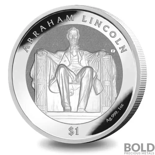 u*0様 2022年「三美神」純銀1オンスバー 2022 coin1 oz BVI Lincoln Memorial Silver Coin1 oz (Reverse