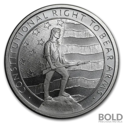 Silver 1 oz Second Amendment Round