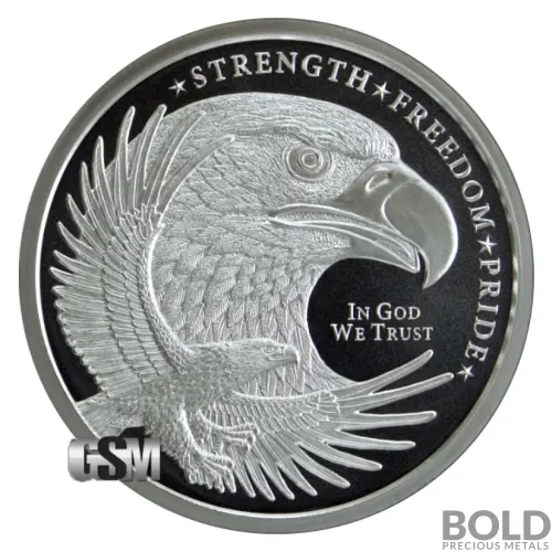 Silver 1 oz Eagle Round (Golden State Mint)