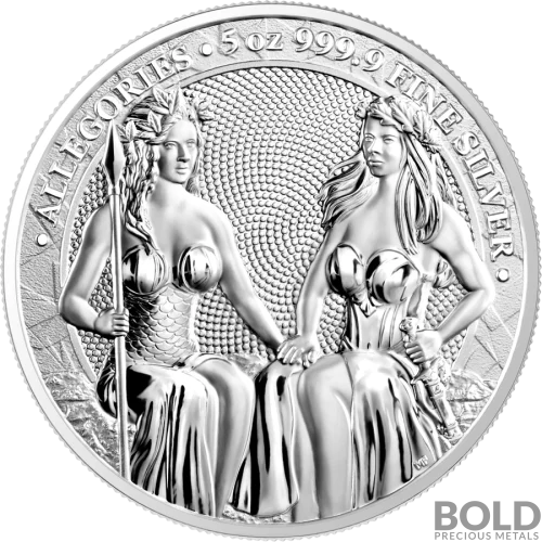 2021 Silver Allegories Germania & Austria 5 oz BU Round