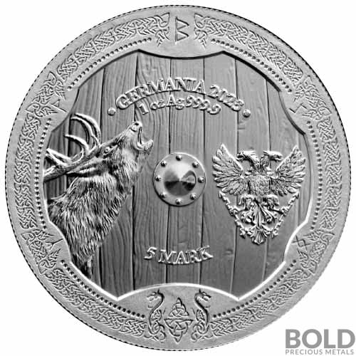 2023 1 oz Ostara Germania Valkyries Silver Coin BU | BOLD