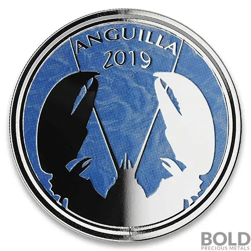 2019 EC8 Anguilla: Lobster 1 oz Silver Proof (Colored)