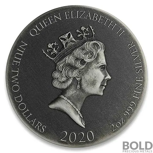 2020 2 oz Jesus Walks On The Sea Silver Coin | Biblical Series