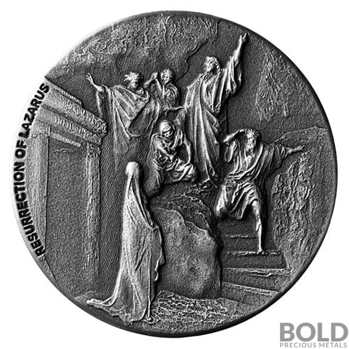 2020 2 oz Resurrection of Lazarus Silver Coin | Biblical Series