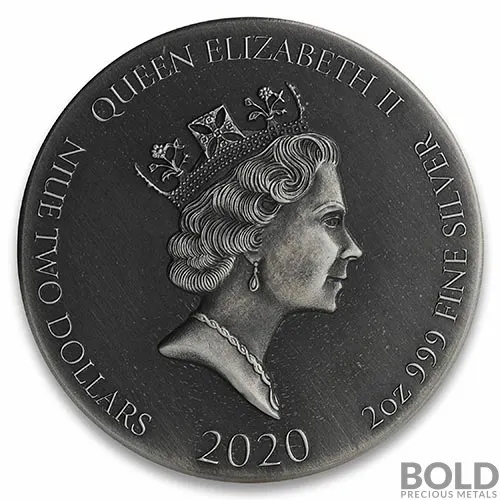 2020 2 oz Resurrection of Lazarus Silver Coin | Biblical Series