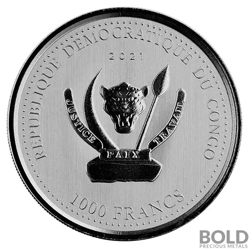 2021 1 oz Shoebill Stork Silver Coin | Republic of Congo