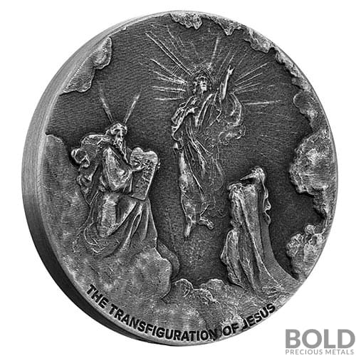 【定価10万超】フランス製 シエクル サーバーセット ツゲ シルバープレート 2021 2 oz Transfiguration of Jesus Silver Coin | Biblical Series