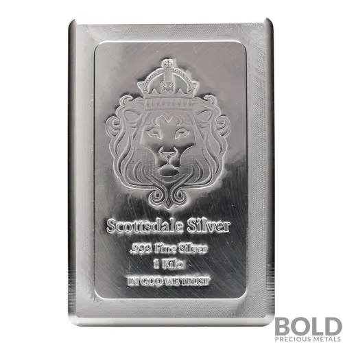 Silver 1 Kilo Scottsdale Stacker Bar