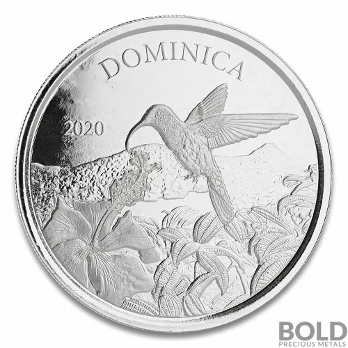 2020 EC8 Dominica Humming Bird 1 oz Silver BU