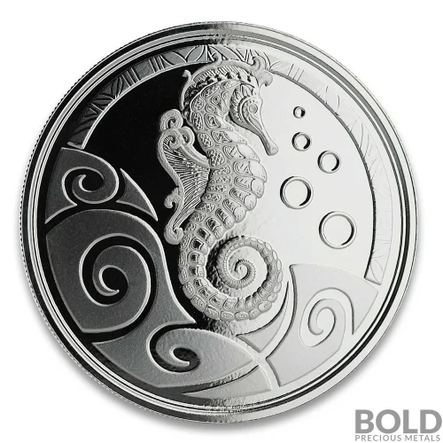 2019 Samoa Seahorse Silver BU 1 oz