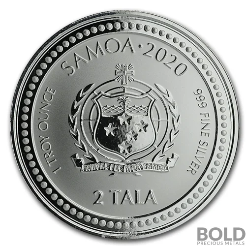 2020 1 oz Samoa Serpent of Milan Silver Coin (BU) | BOLD Precious