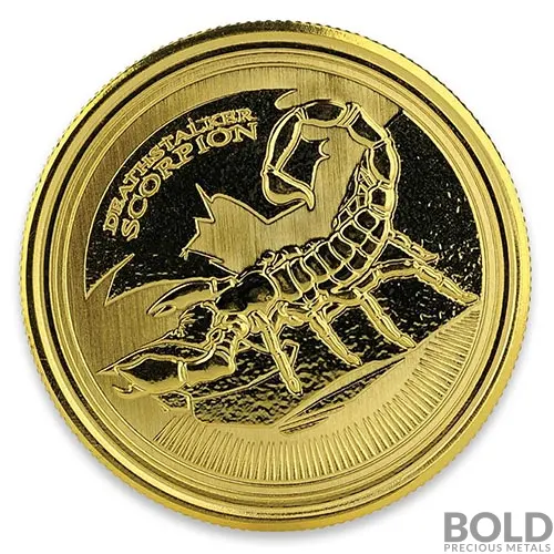 2017 Republic of Chad Deathstalker Scorpion 1 oz Gold BU
