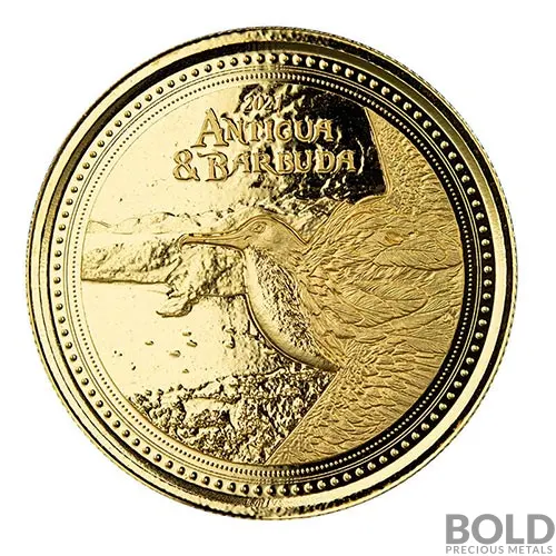 2021 1 oz Antigua & Barbuda: Frigate Bird Gold Coin (BU)