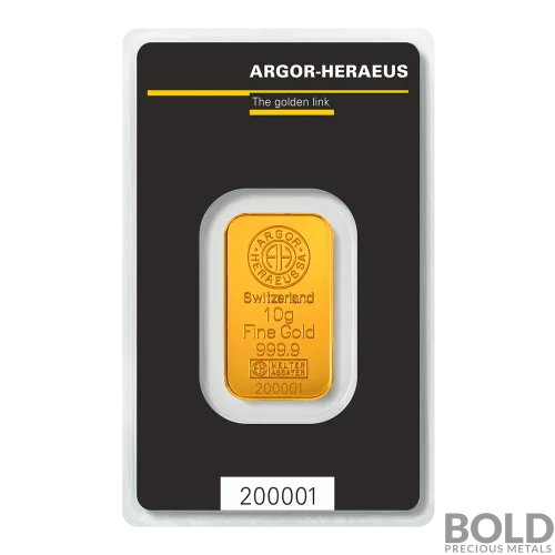 Gold Argor-Heraeus KineBar - 10 Gram