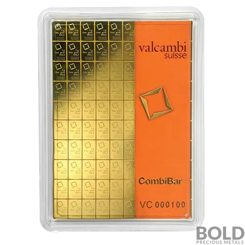 100 Gram Valcambi Combi Gold Bar (100x1 gram)
