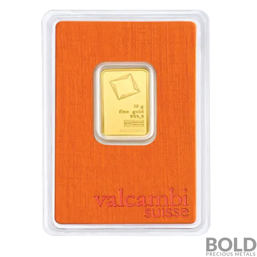 10 Gram Valcambi Gold Bar