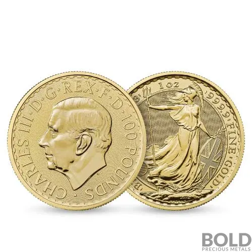 2023 Gold Royal Mint Britannia 1 oz BU - King