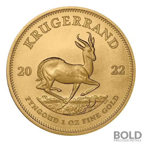 2022 Gold South Africa Krugerrand BU - 1 oz
