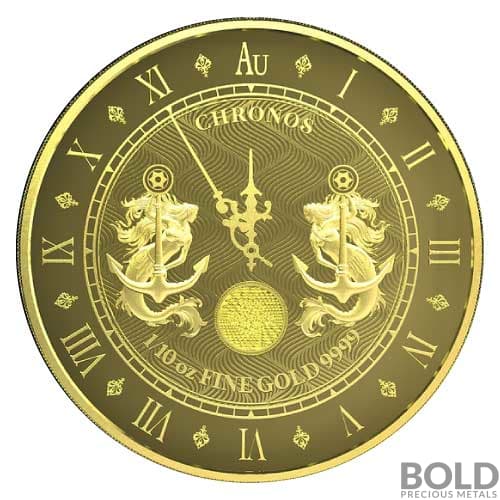 2021 Gold Tokelau Chronos 1/10 oz Prooflike