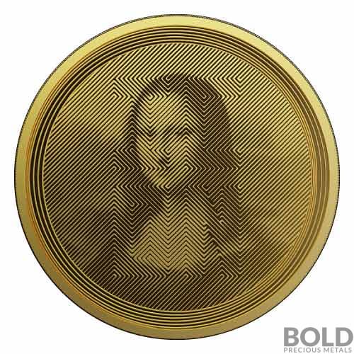 2021 Gold Tokelau ICON: Mona Lisa 1 oz Prooflike