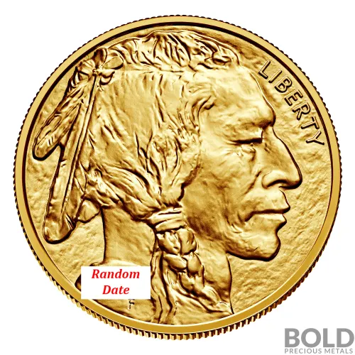 Gold American Buffalo *Random Date* - 1 oz (No Plastic)