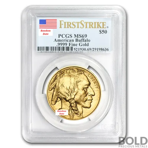 Gold Buffalo First Strike PCGS/NGC MS69 *Random Date* - 1 oz