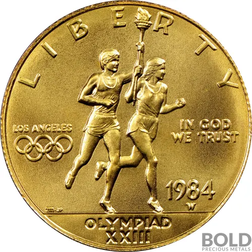 Gold American Bullion $10 Olympic Coin - 0.4838 oz