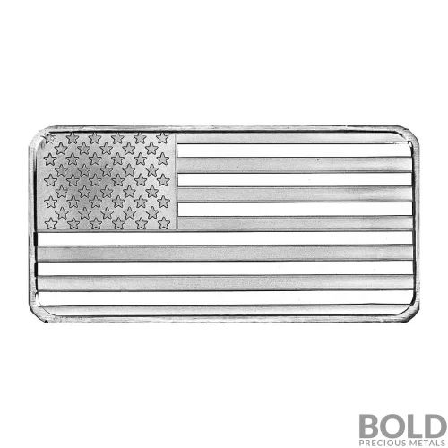 10 oz Flag Silver Bar