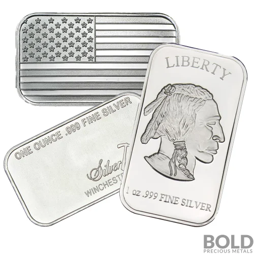 1 oz Silver Bar (Any Mint)