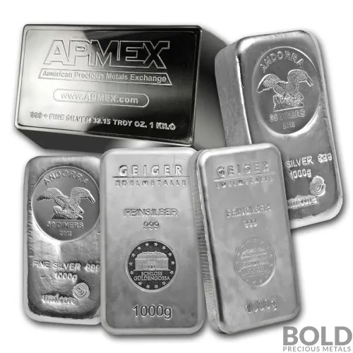 1 Kilo Silver Bar (Any Mint)