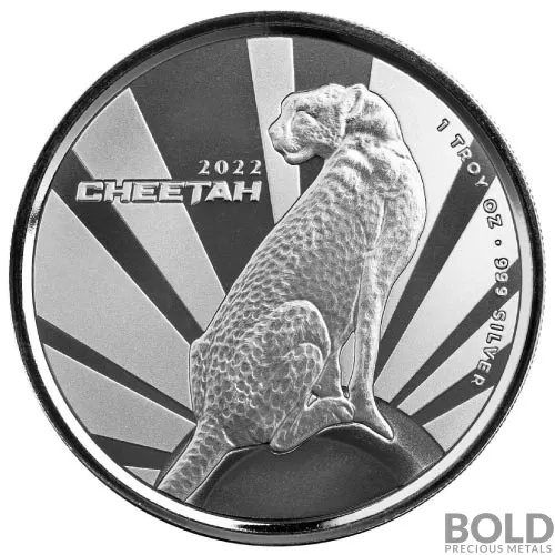 2022 1 oz Cameroon Cheetah Silver Coin (BU)
