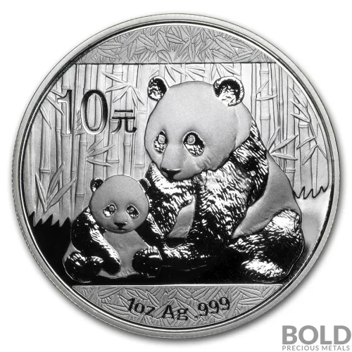 2012 China Panda 1 oz Silver BU