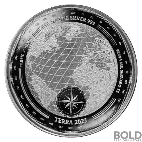 2021 1 oz Tokelau Terra Silver Coin (Prooflike)