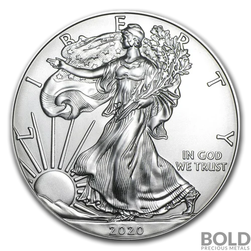 2020 1 oz American Silver Eagle Coin (BU)