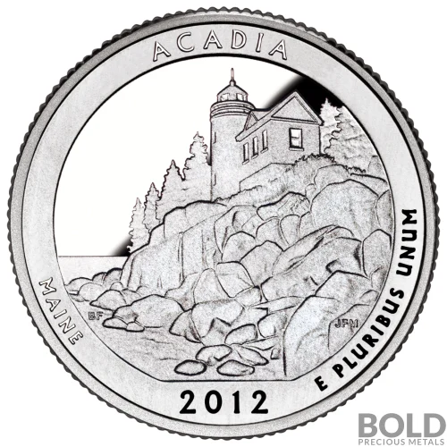 2012 S Acadia ATB Silver Quarter (Proof)