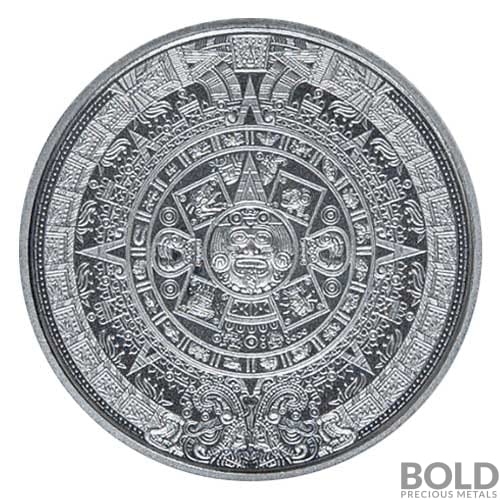 Silver 1/10 oz Aztec Calendar Round