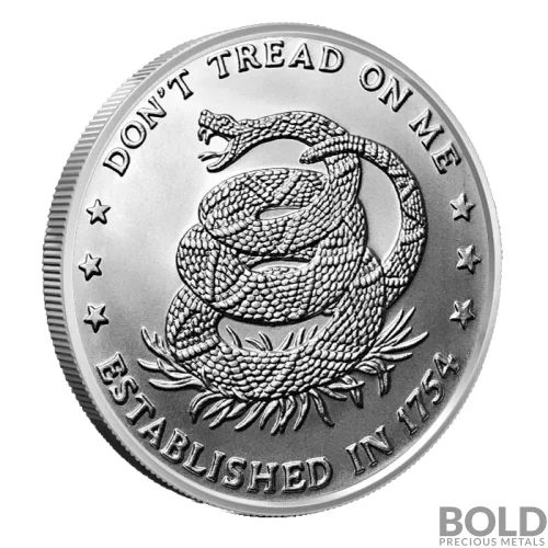 1 oz Don't Tread On Me Silver Round