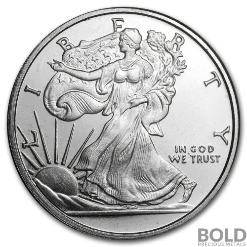 1/4 oz Walking Liberty Silver Round