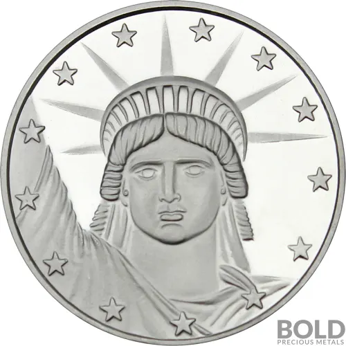 1 oz SilverTowne Lady Liberty Silver Round
